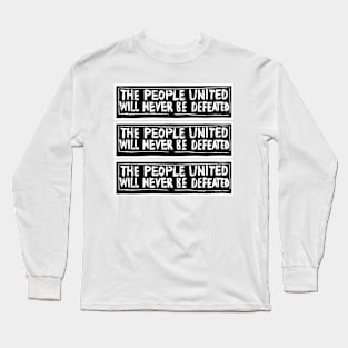 People United Never Defeated Long Sleeve T-Shirt